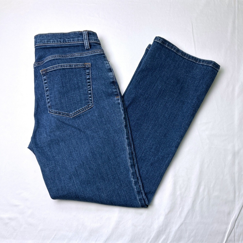 Duluth Trading Womens Mid Rise Bootcut Stretch Denim Jeans Size 8/29 Casual Blue